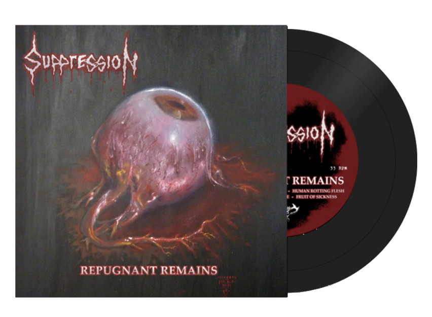 Suppression - Repugnant Remains 7" (black vinyl) - Click Image to Close